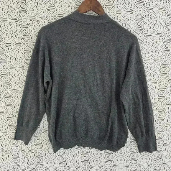 Chico's Wrap Sweater Women's 2/ L Gray - Picture 2 of 8